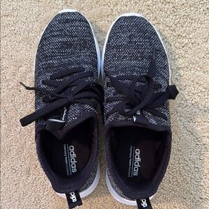 adidas Black and White Athletic Shoes